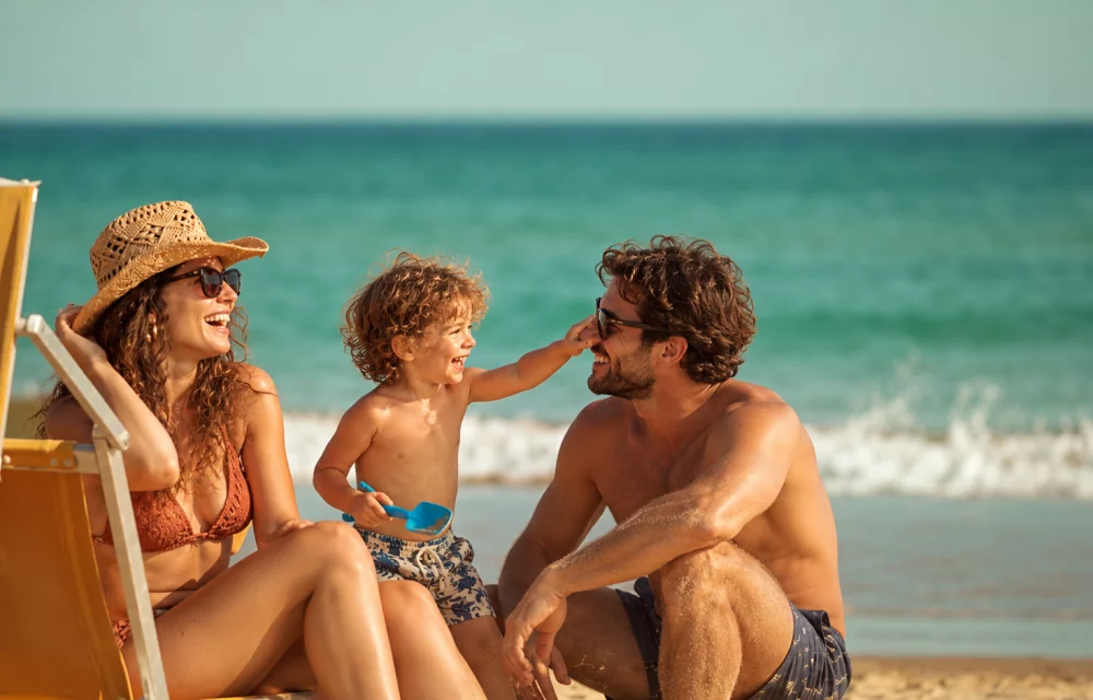 famiglia spiaggia