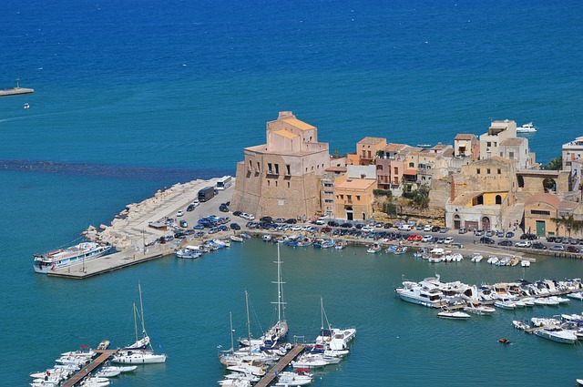 Porto di Trapani dall'alto